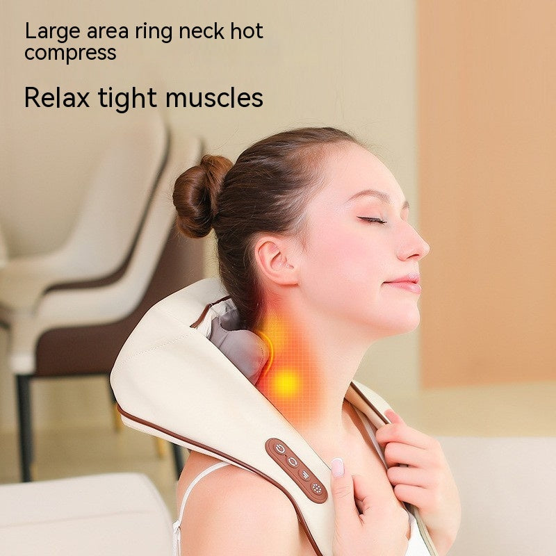 Emporium Hot Compress Shoulder & Neck Massager – Deep Tissue Kneading Therapy