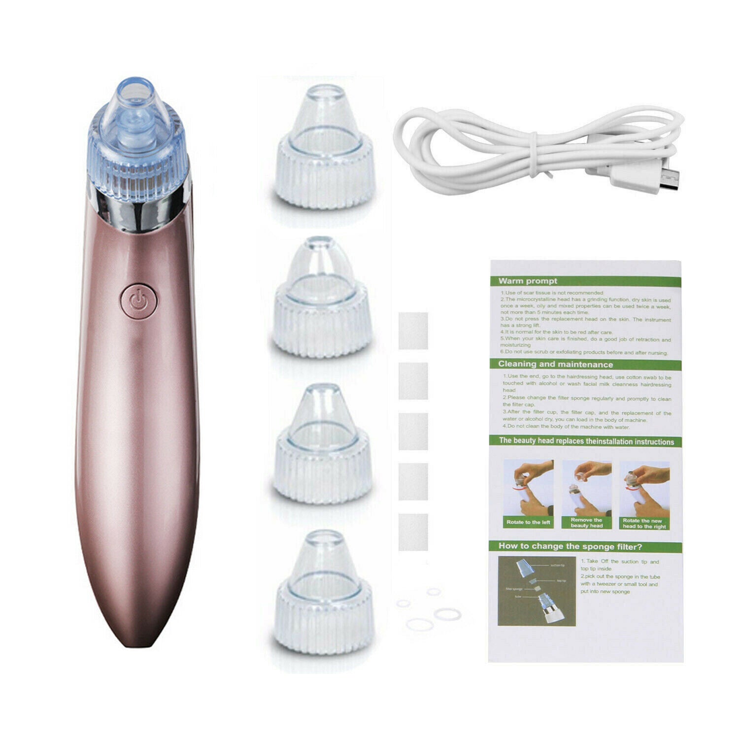 Emporium Pore Vacuum Suction Cleaner | Electric Blackhead & Pimple Remover for Smooth Skin